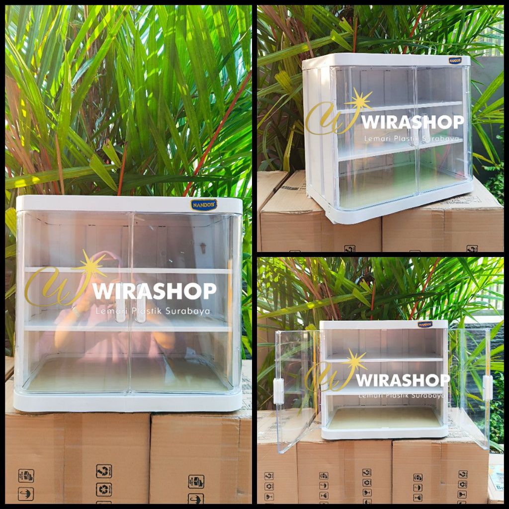 Lemari Makan Plastik Tertutup Transparant Rak Kosmetik P3k Serbaguna Murah Terlaris Praktis Ekonomis