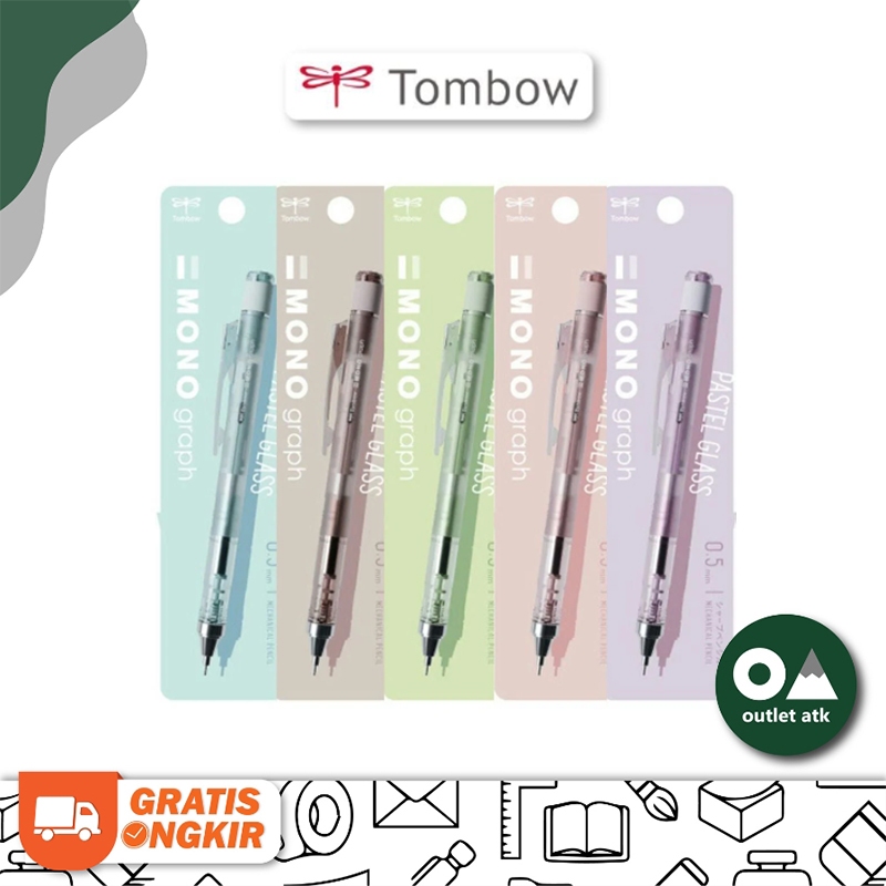 

Pensil Mekanik Tombow Mono Graph 0.5 mm Pastel Glass - Mechanical Pencil Original Japan