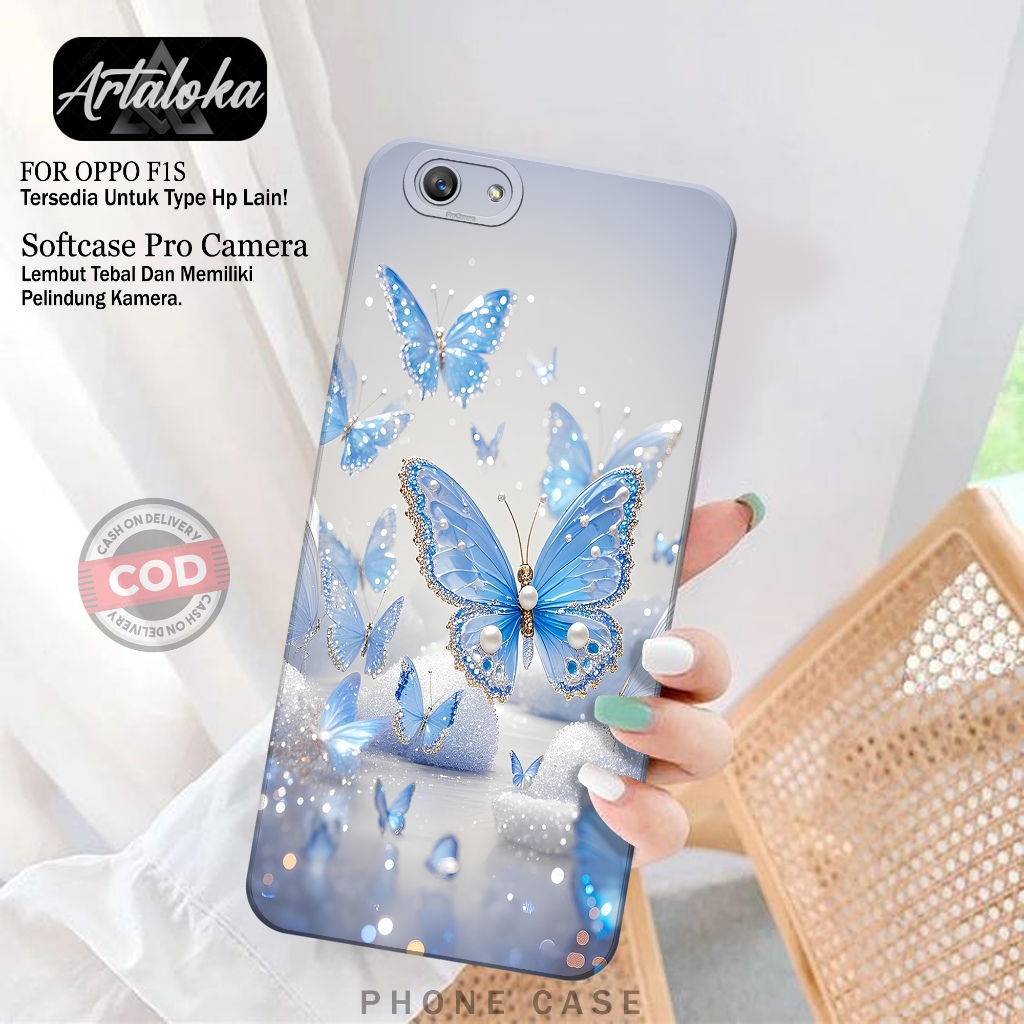Case Hp OPPO F1S Fashion Case Kupu Kupu Softcase OPPO F1S Casing OPPO F1S Kesing OPPO F1S Silikon OP