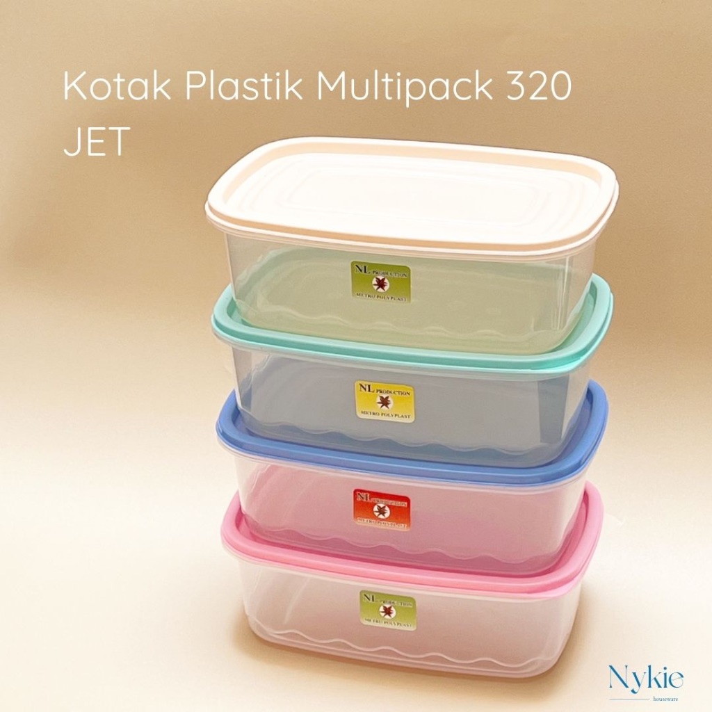 Kotak Plastik Serbaguna / Kotak Makan / Lunch Box Multipack 320 JET