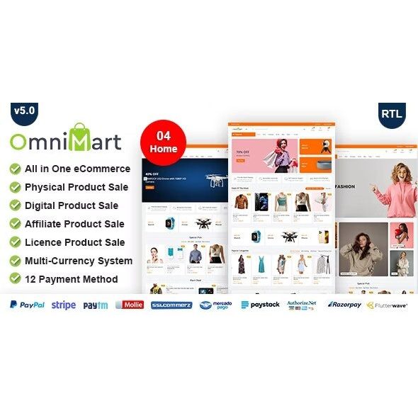 OmniMart - eCommerce CMS | Laravel eCommerce script