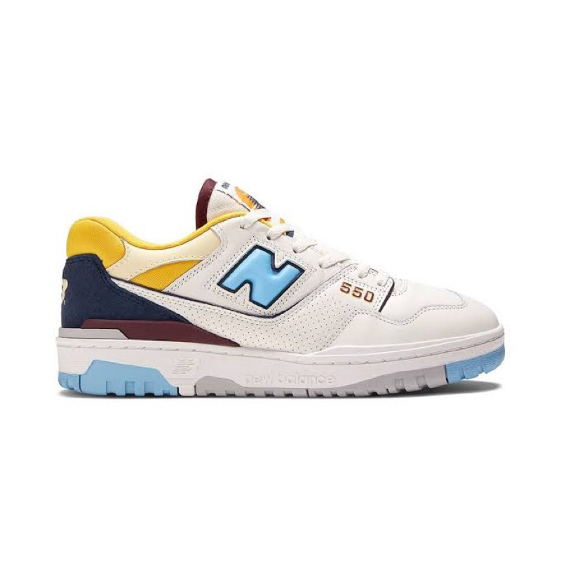 SEPATU NEW BALANCE 550 MARQUETTE MAN WHITE YELLOW BLUE ORIGINAL