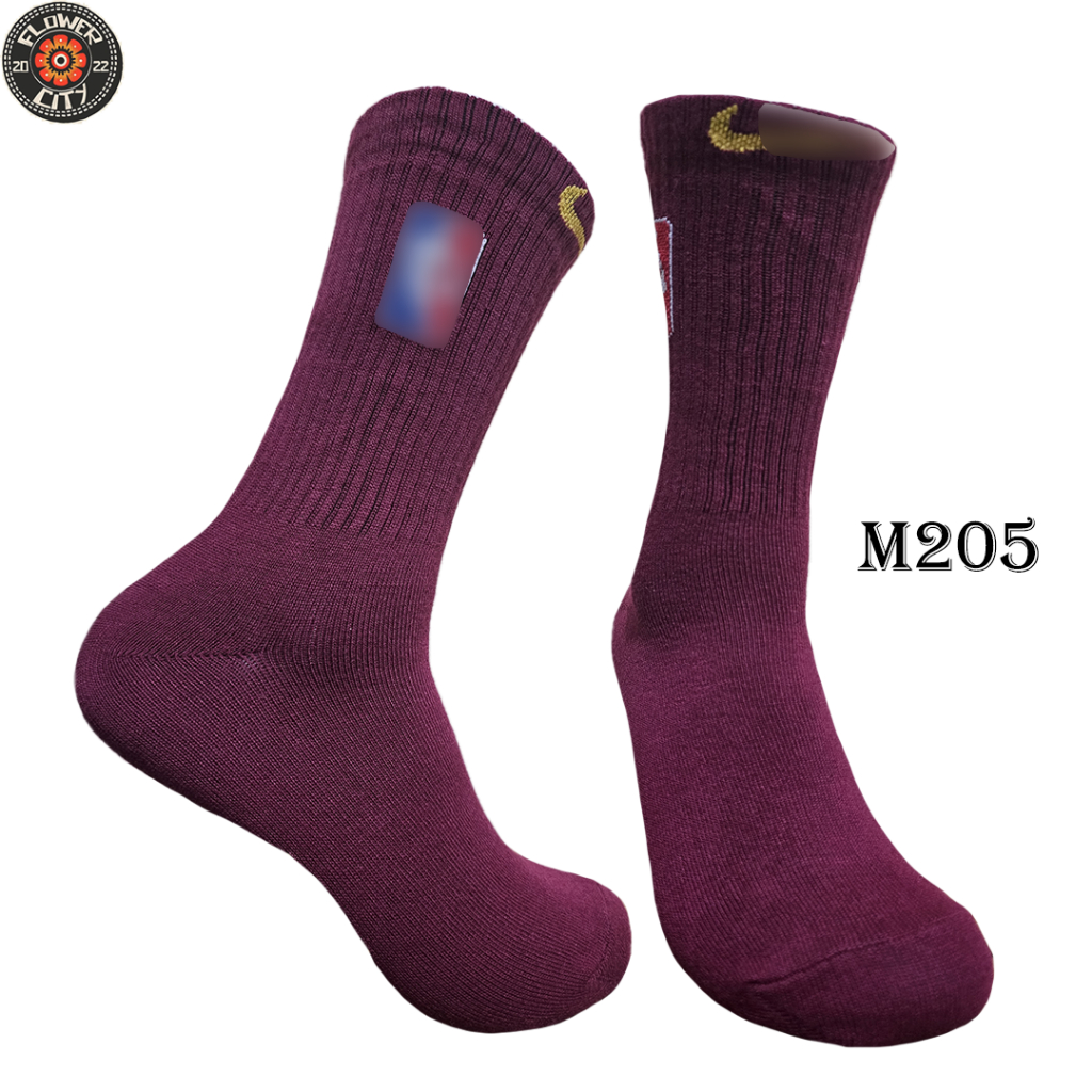 Kaos Kaki Oldschool - Kaos Kaki Skate Motif NB  Maroon - Seri M - M205 - FlowerCity