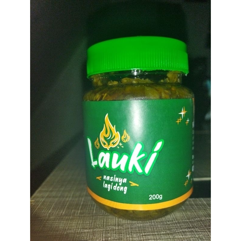 

sambel hijau ikan asap lauki