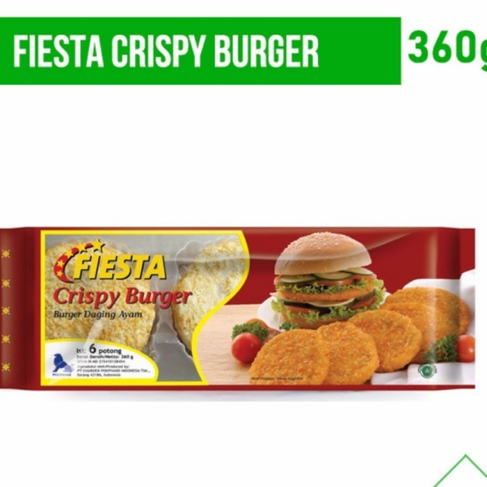 

FIESTA CRISPY BURGER ISI 6 POTONG 360GR