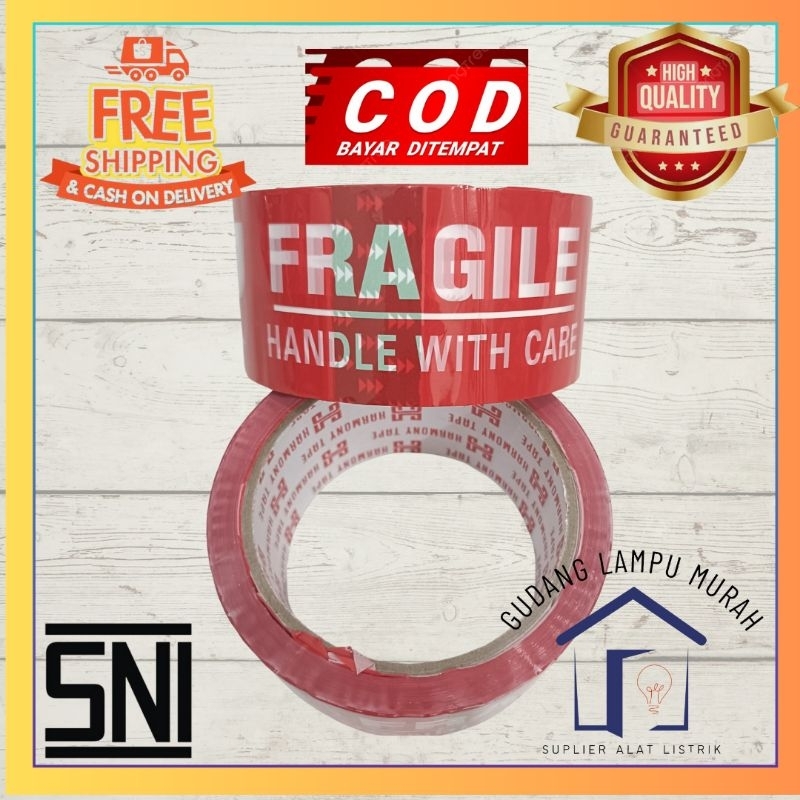 

Lakban Fragile Jangan Dibanting Merah 48mm 90 Yard Lakban Packing Murah Lakban Merah Jangan Dibanting Tebal Grosir Lakban Fragile