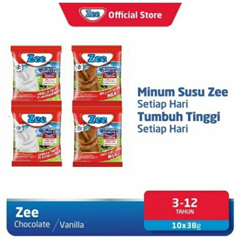 

Zee Renceng Vanila Vanilla 10 Sachet x 38 gr g