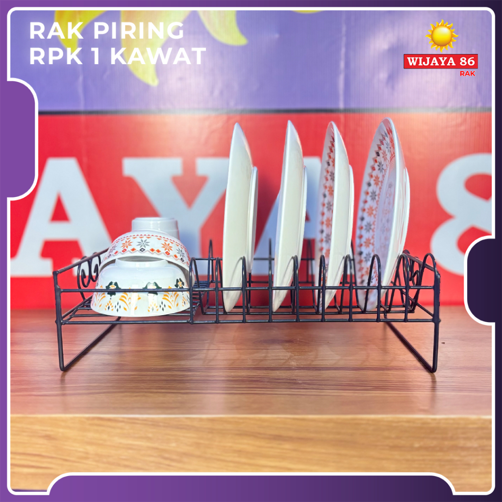 Rak Piring Minimalis | Rak Piring Susun 1 | Rak Piring Meja | Rak Piring Besi | Rak piring Anti kara