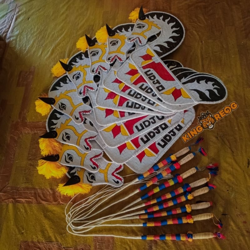 kepang jaranan, kepang jathil, kepang jathil bahan striping, eblak jathil, eblek jathil bisa request