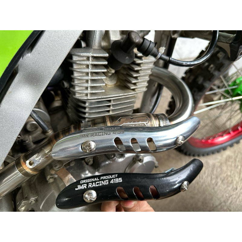 Tameng leher knalpot anti panas untuk motor klx / crf JMR RACING