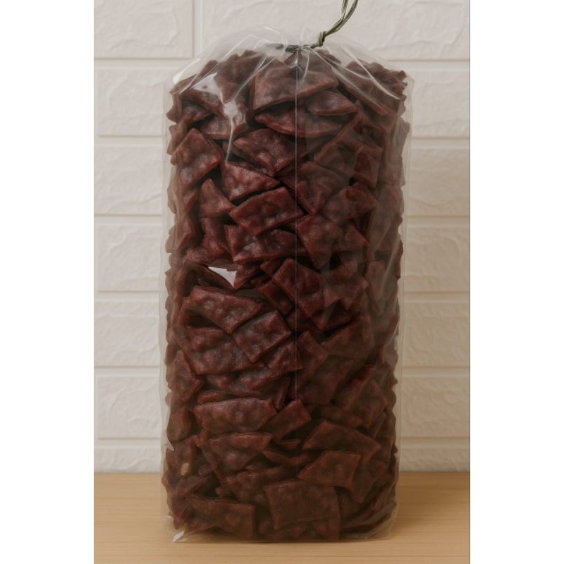 

kripik ubi ungu dengan gula karamel 100℅ asli