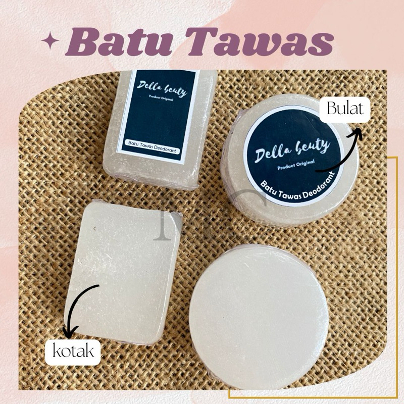 Original Batu Tawas Deodorant Ampuh Penghilang Bau Ketiak Deodoran Alami | Batu Tawas Penjernih Air