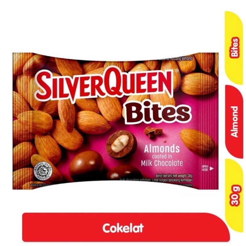 

SilverQueen Bites Cokelat Susu Almond 30 g