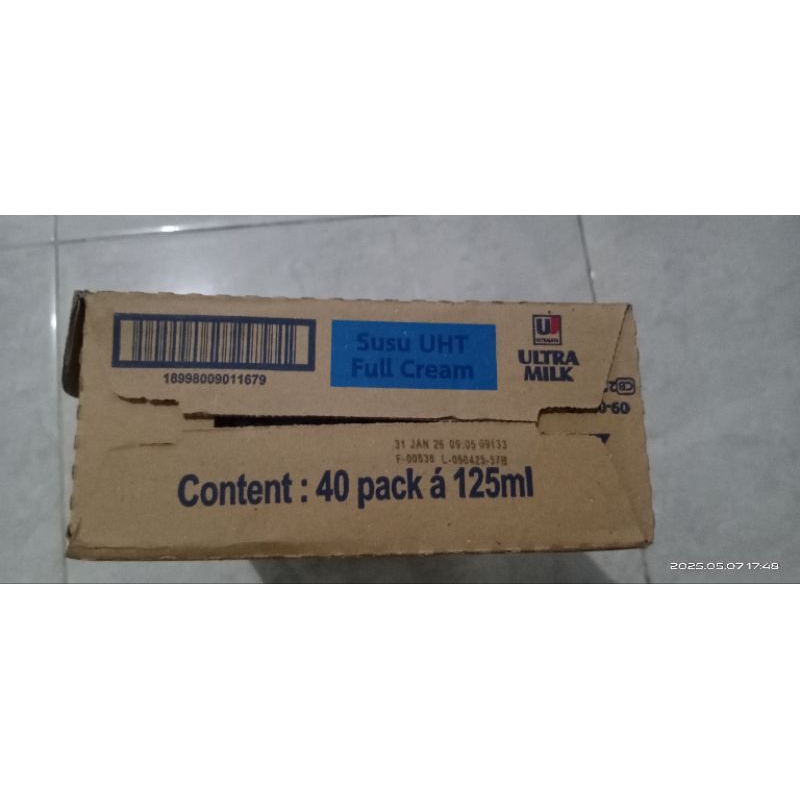 

Susu UHT Ultra Milk - 1 karton isi 40×125ml