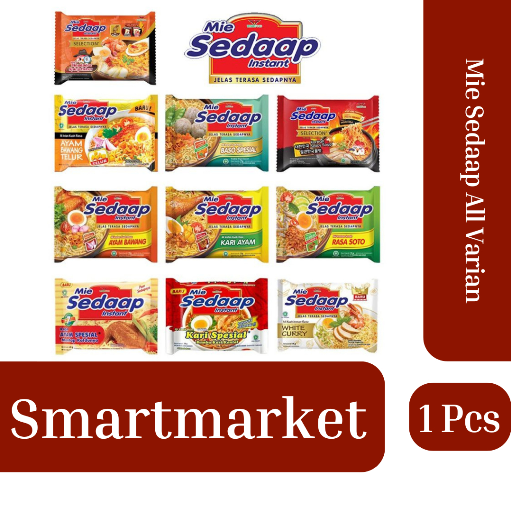 

Mie Sedaap All Varian I kemasan 1 pcs I 100%Original