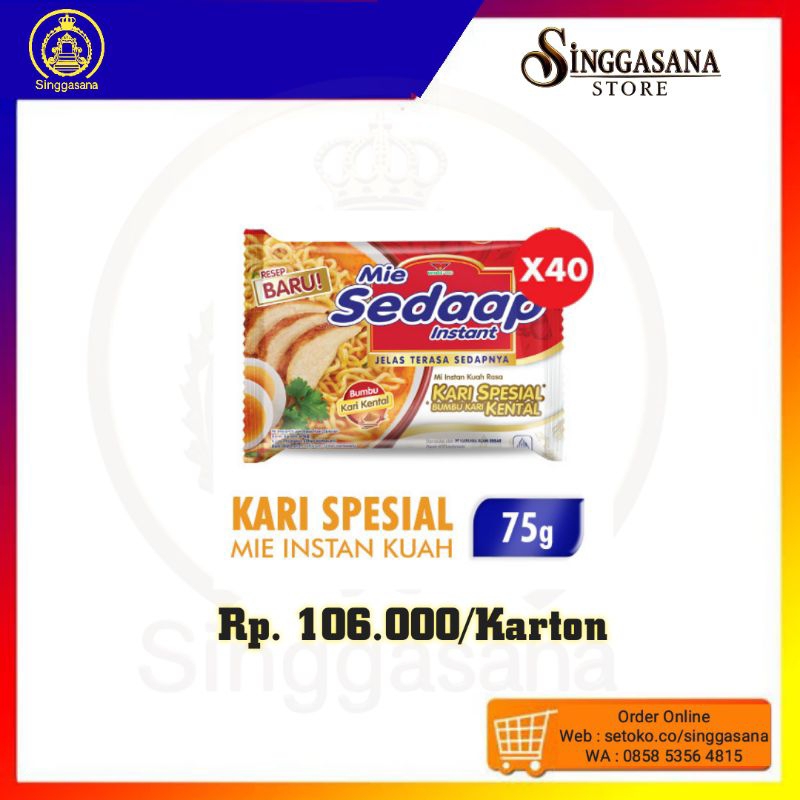 

Sedaap Kare Karton isi 40 pcs