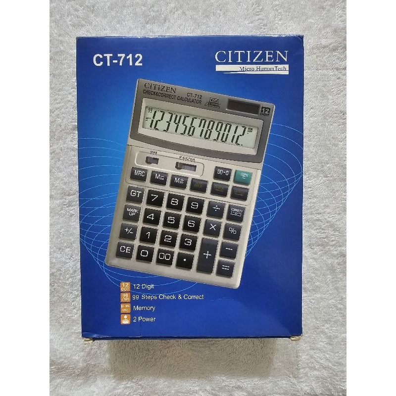 

Kalkulator Citizen CT-712 Kalkulator Digital 12 Digit