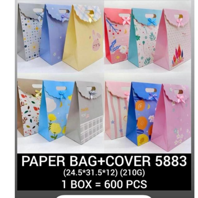 

Paperbag Motif Besar (XL) / Paper Bag Tutup Fancy / Paper Bag Lucu