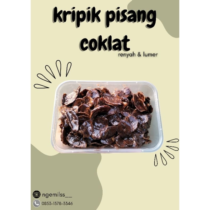 

KRIPIK PISANG COKLAT LUMER/KRIPIK PISANG 500ml/ 150gr