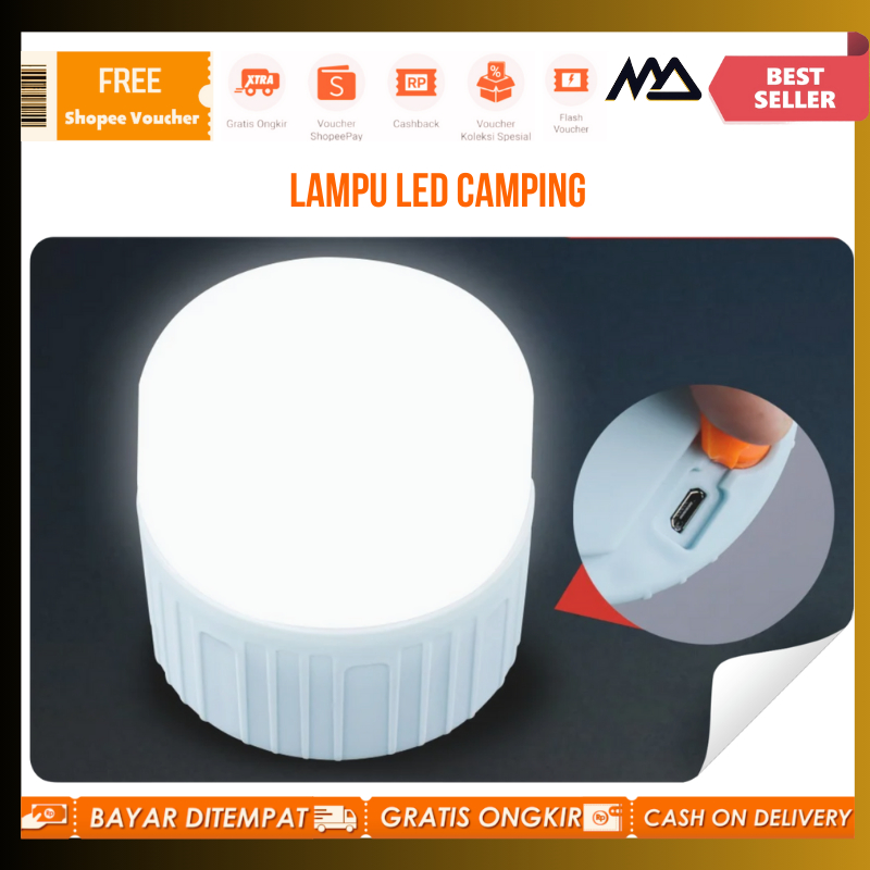 Lampu LED Camping Lantern 5 Modes Waterproof 1200mAh/Lampu Camping Portable/Lampu Outdoor LED