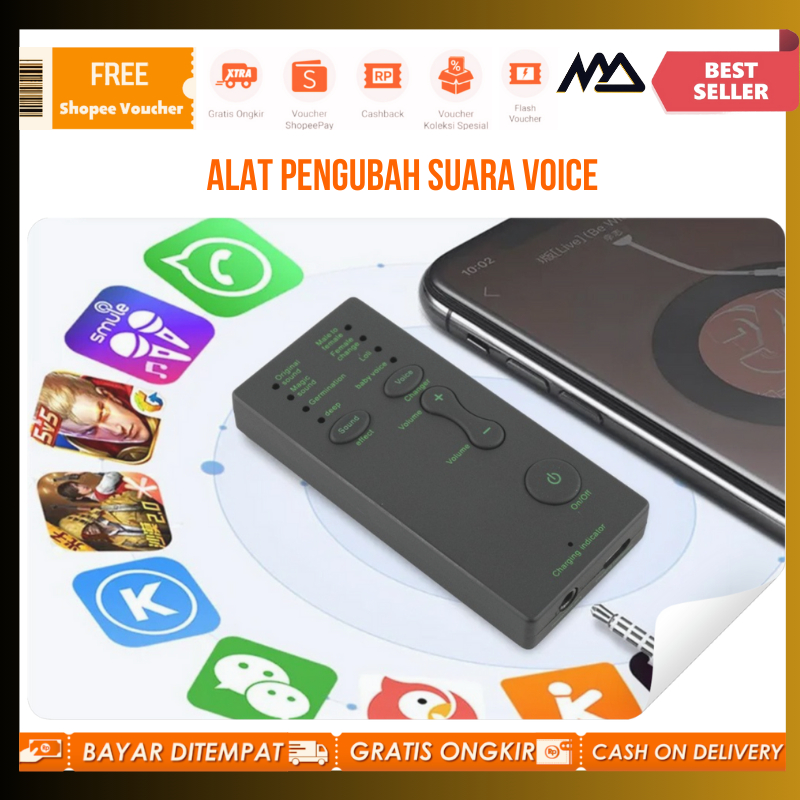 Alat Pengubah Suara Voice Changer Mini Portable/Voice Changer Mini/Pengubah Suara Portable/Sound