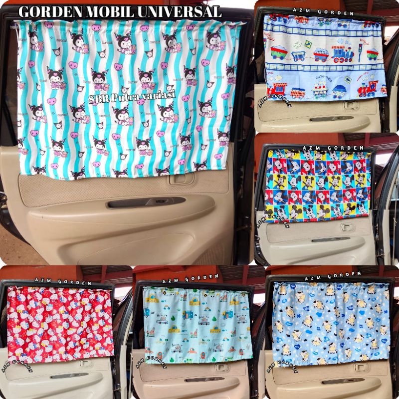 Tirai jendela mobil gorden mobil kaca samping/Gorden mobil Tempel / TIRAI JENDELA MOBIL TERMURAH/Gor