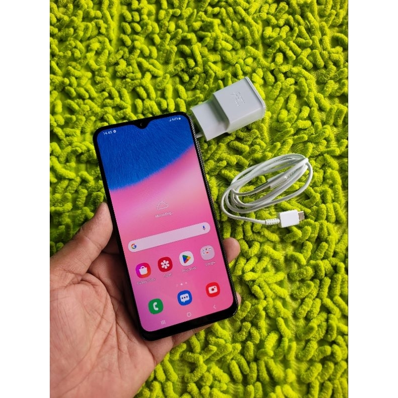 Samsung A30s NFc layar amoled ram 4/64 hp charger