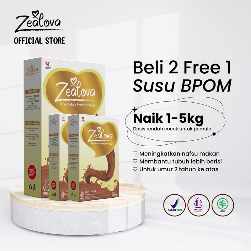 

[BELI 2 FREE 1] ZEALOVA SUSU BPOM