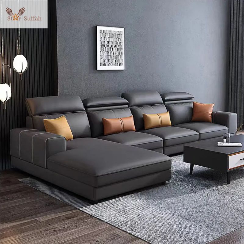 Kursi sofa tamu model terbaru kursi set modern bentuk L