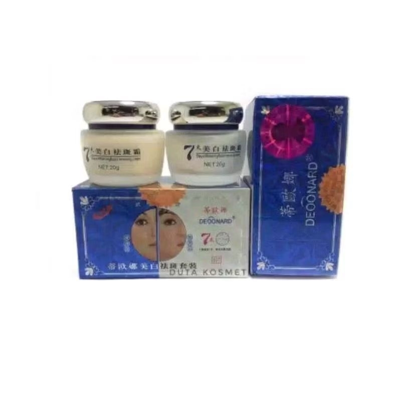 Deoonard 7 Days Cream Original - Krim Siang Malam Pencerah Wajah