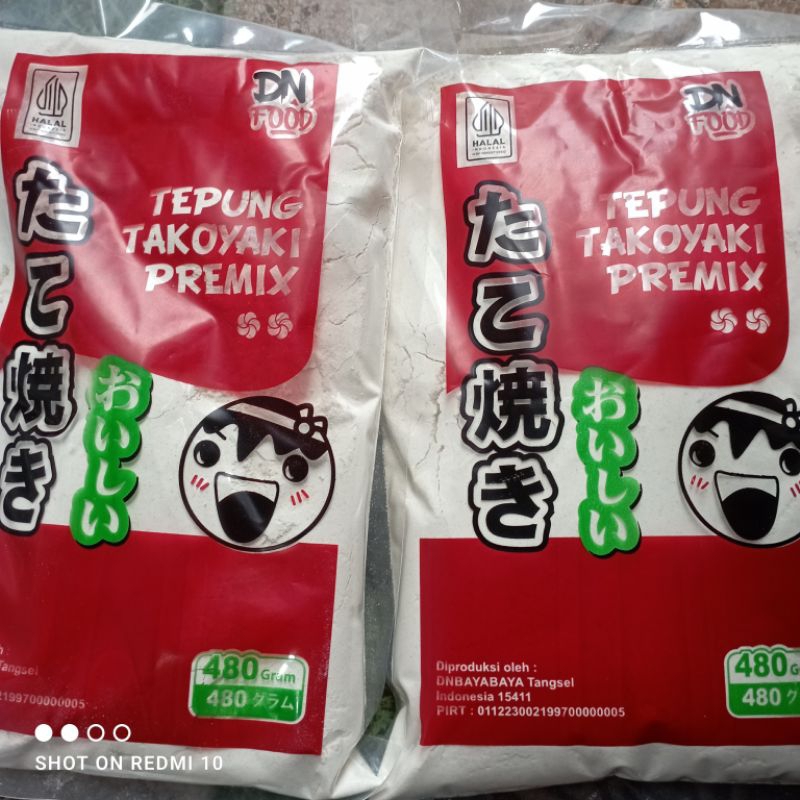 

Tepung Dnfood 480gr tepung takoyaki okonomiyaki flour sudah halal mui dan bpom tepung takoyaki termurah