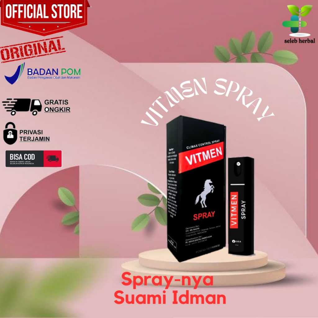 TIDAK LEMAH VITMEN SPRAY PENAMBAH STAMINA PRIA DEWASA ORIGINAL BPOM ASLI | OBAT KUAT MA-IN