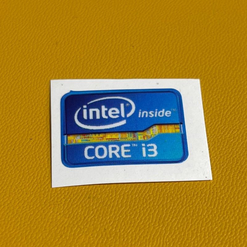 Stiker Processor Intel Core i3 i5 i7 Gen 1 2 3
