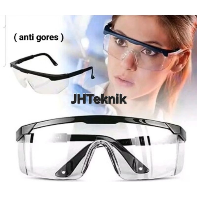 Kacamata Gerinda/Kacamata Safety Clear