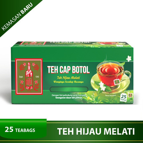 

TEH CELUP CAP BOTOL HIJAU MELATI 25 Bag [ PCS ]