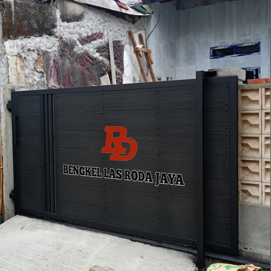 Pagar Minimalis Woodplank Grc Motif Kayu