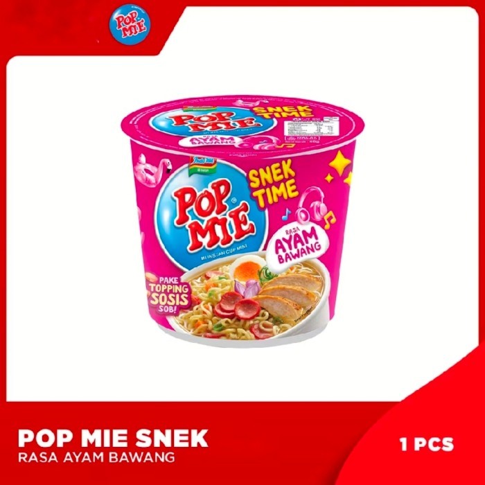 

POP MIE INSTANT MINI SNEK TIME KUAH RASA AYAM BAWANG SATUAN