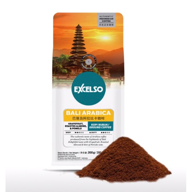 

EXCELSO KOPI BUBUK BALI ARABICA 200G- Kopi Bubuk Excelso