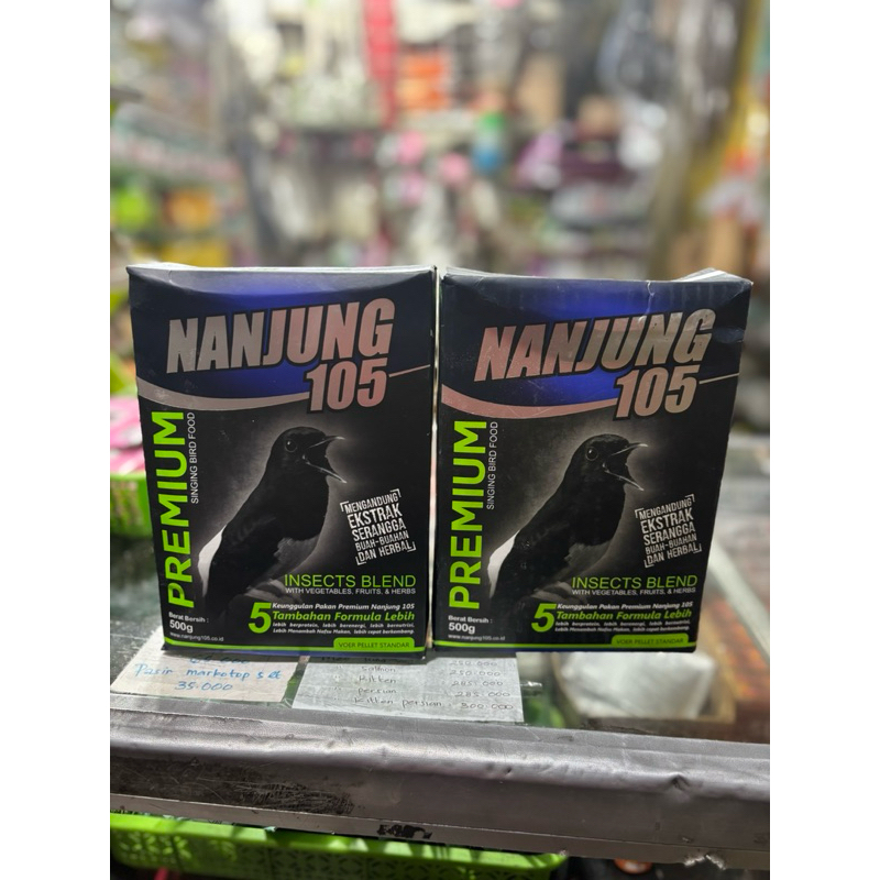 NANJUNG 105 500GRAM EBOD JAYA VOER BERKUALITAS UNTUK MURAI KACER CENDET DAN BURUNG KICAU LAINNYA