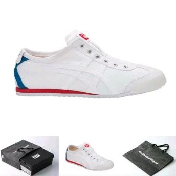 Sepatu Onitsuka Tiger Slip On White X Blue