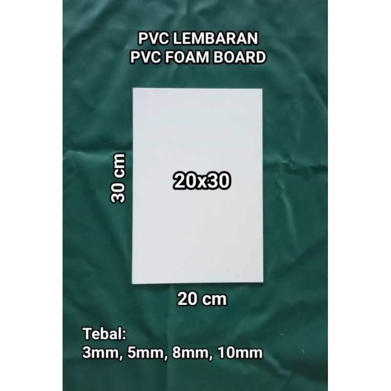 

PVC Foam Board 20x30 tebal 3mm/5mm/8mm/10mm/PVC Lembaran