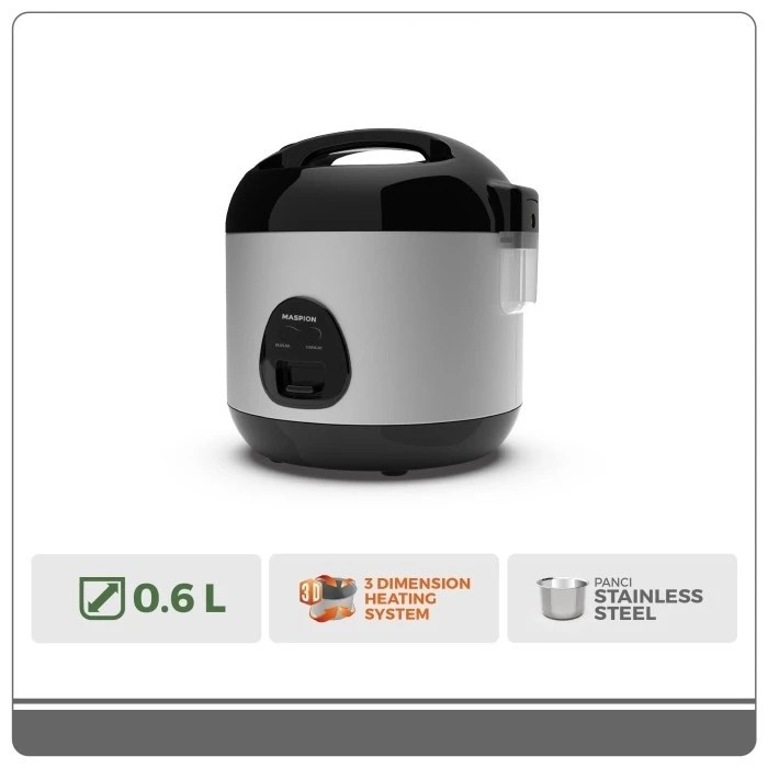 RICE CCOKER MASPION MRJ-0623 BSSS penanak nasi pemanas nasi magic com magic jar magic warmer plus