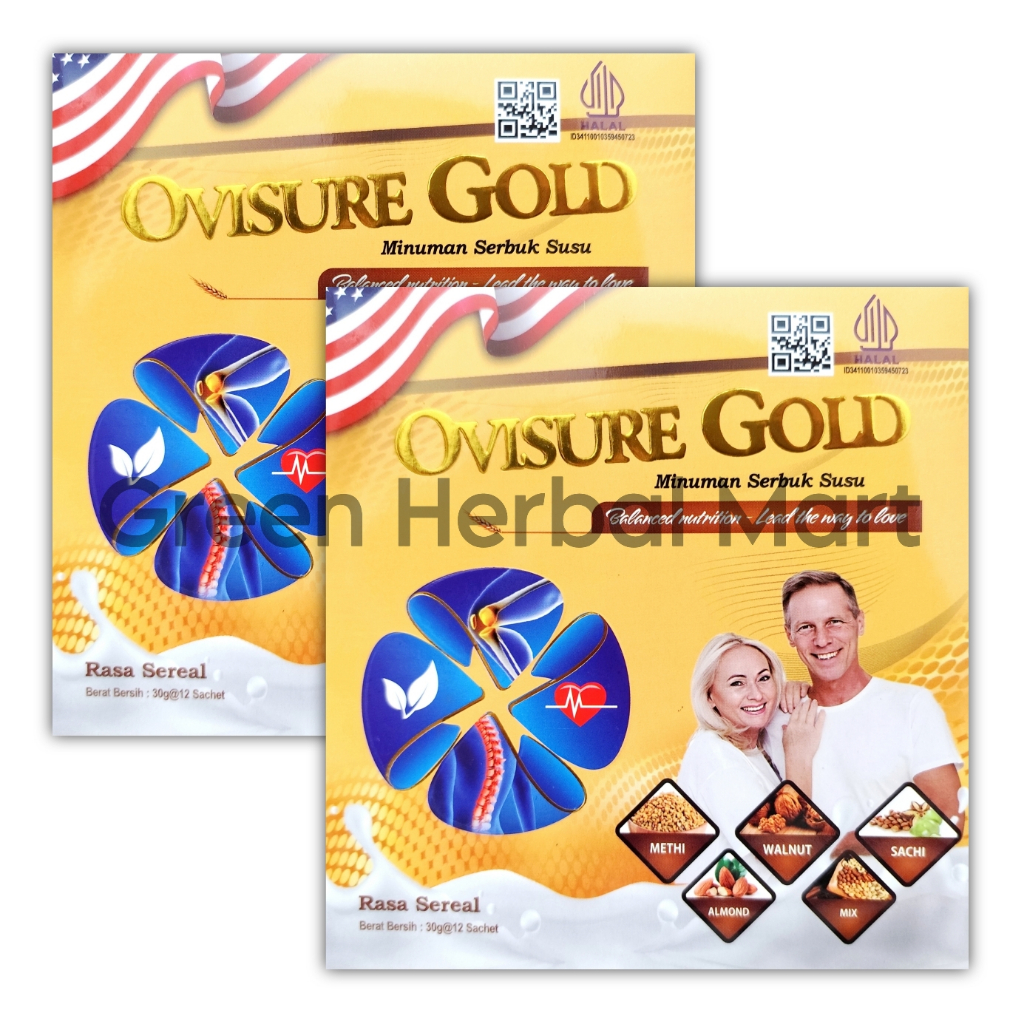 

2 Box Ovisure Gold Milk Susu Vitamin Tulang Dan Sendi Nyeri Otot Keram Kebas Atasi Asam Urat Original Asli