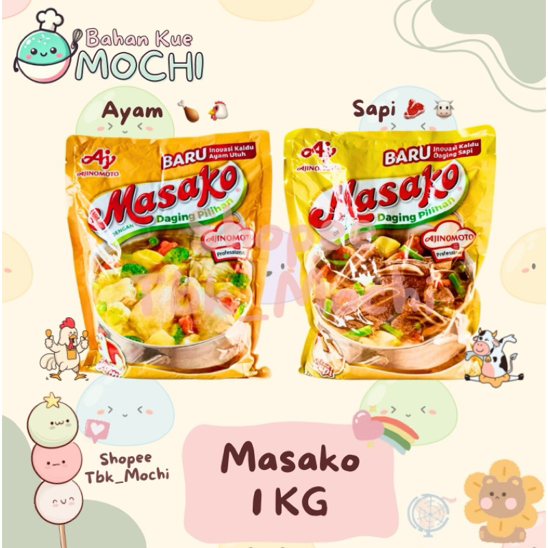 

Masako 1 KG / Kaldu Masako / Kaldu Instan Masako / Kaldu Masako Ayam / Kaldu Masako Sapi / Kaldu Penyedap