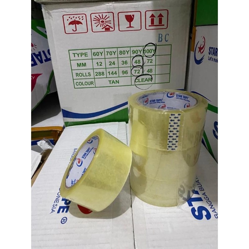 

Lakban Bening / Coklat 45mm X 100Yard Eco