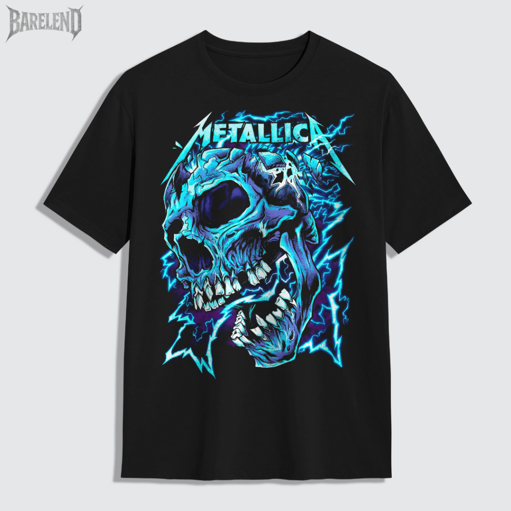 BARELEND T-SHIRT BAND METALLICA | KAOS HITAM COWOK | KAOS DISTRO PRIA ORIGINAL PREMIUM | REGULER SIZ