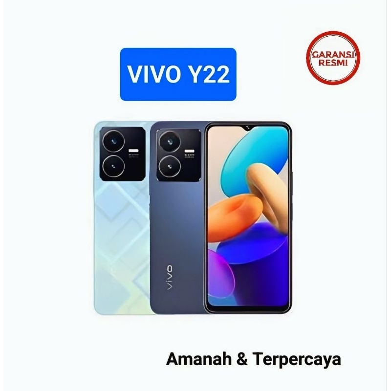 HP VIVO Y22 4/64 GB - VIVO Y 22 RAM 4GB ROM 64GB GARANSI RESMI VIVO