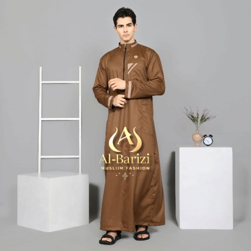 PROMO Gamis pria dewasa/jubah pria dewasa/jubah pria AFSHAN model motif list kombinasi simpel