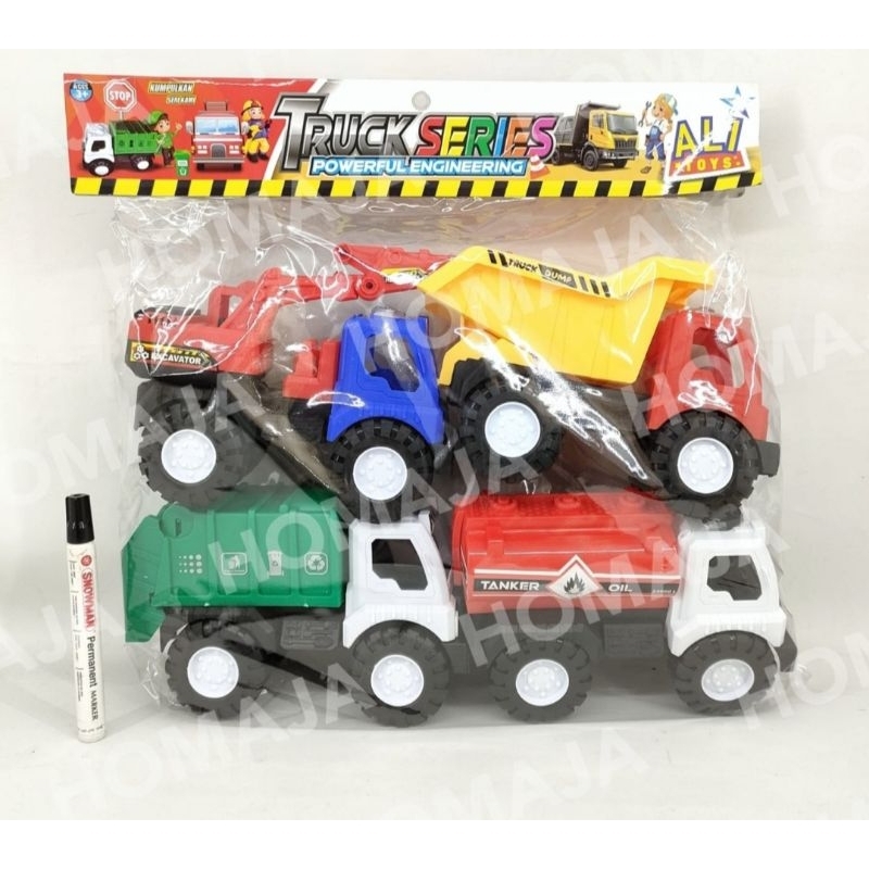 AK112 - Mainan Mobil Truck Series Isi 4 Pcs