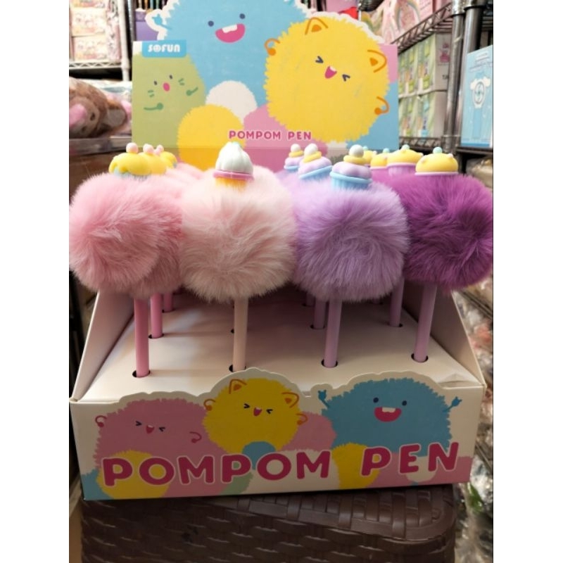 

1 BOX PEN POMPOM CAKE SOFUN ISI 16